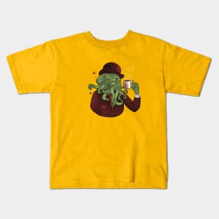 Tea Time with Cthulhu Kids T-Shirt